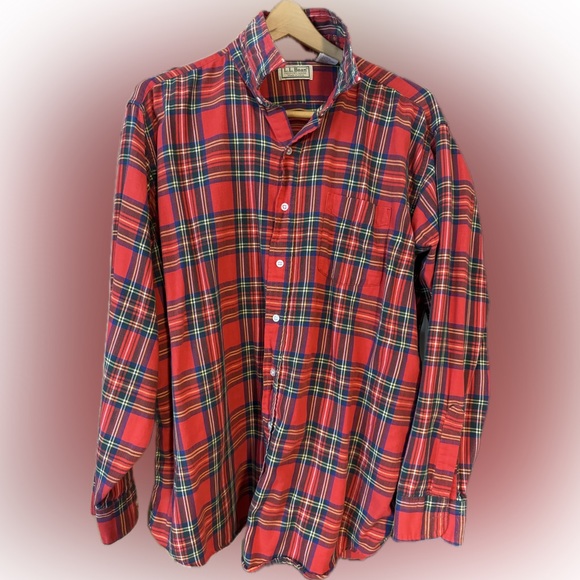 Men’s L.L. Bean Vintage Flannel size XL - Picture 1 of 3